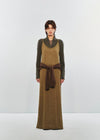 SWAYING 25 Early Autumn Outline Cashmere Suspender Skirt SW-SW25PF2L06C1-LV Green